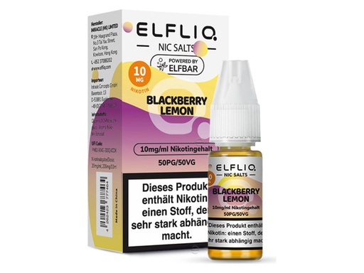 [CHD-10084] ELFLIQ BLACKBERRY LEMON 10MG