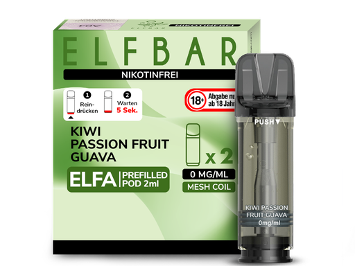 [CHD-10004] ELFBAR ELFA POD KIWI PASSION FRUIT GUAVA 0MG