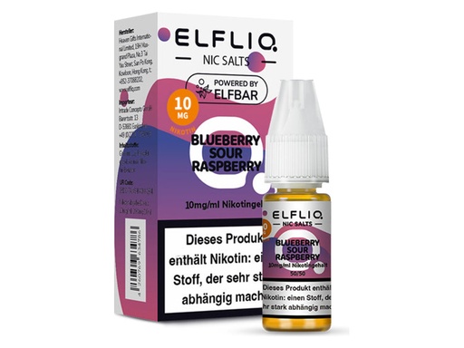 [CHD-10087] ELFLIQ BLUEBERRY SOUR RASPBERRY 10MG