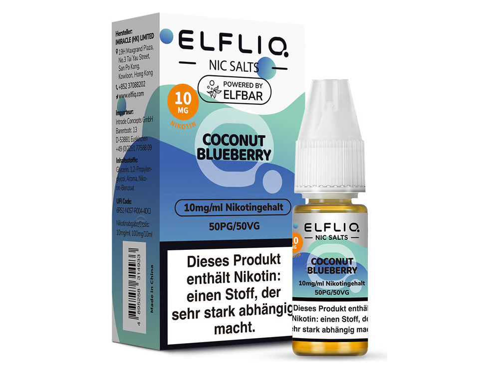 ELFLIQ COCONUT BLUEBERRY 10MG