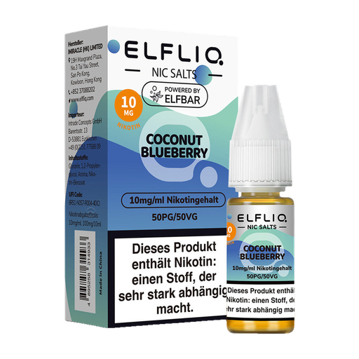 [CHD-10090] ELFLIQ COCONUT BLUEBERRY 10MG
