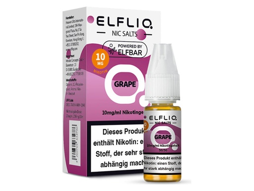 [CHD-10093] ELFLIQ GRAPE 10MG